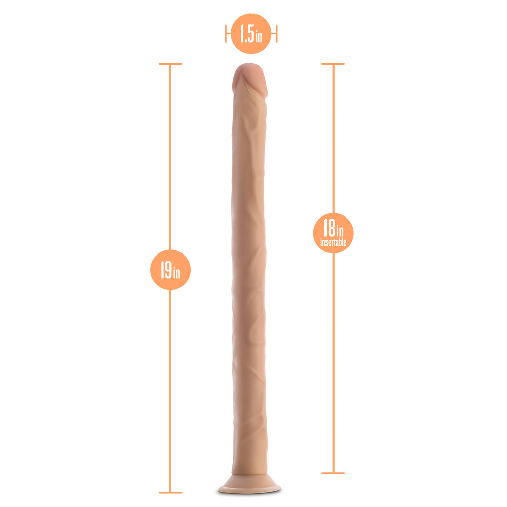 BLUSH - DR. SKIN 19 IN. DILDO BEIGE