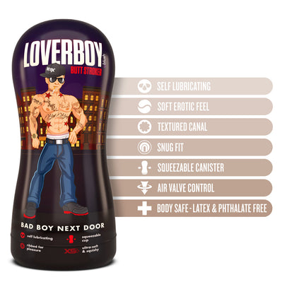 BLUSH - LOVERBOY BAD BOY NEXT DOOR SELF-LUBRICATING ANAL STROKER BEIGE