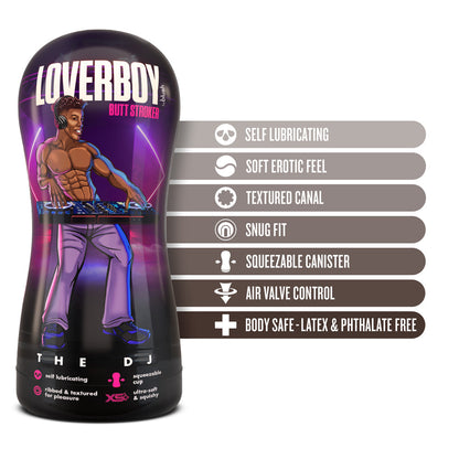 BLUSH - LOVERBOY THE DJ SELF-LUBRICATING ANAL STROKER BROWN