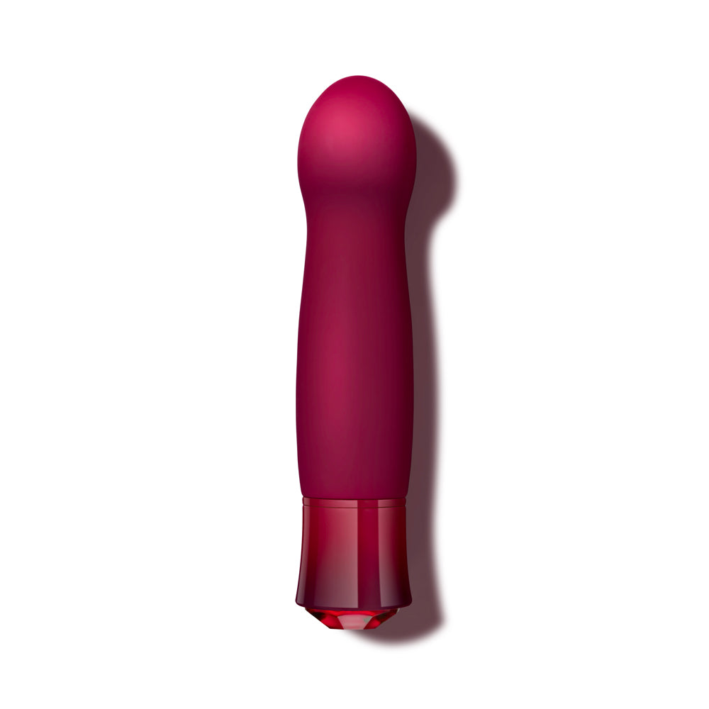 BLUSH - OH MY GEM CLASSY RECHARGEABLE WARMING SILICONE G-SPOT VIBRATOR GARNET