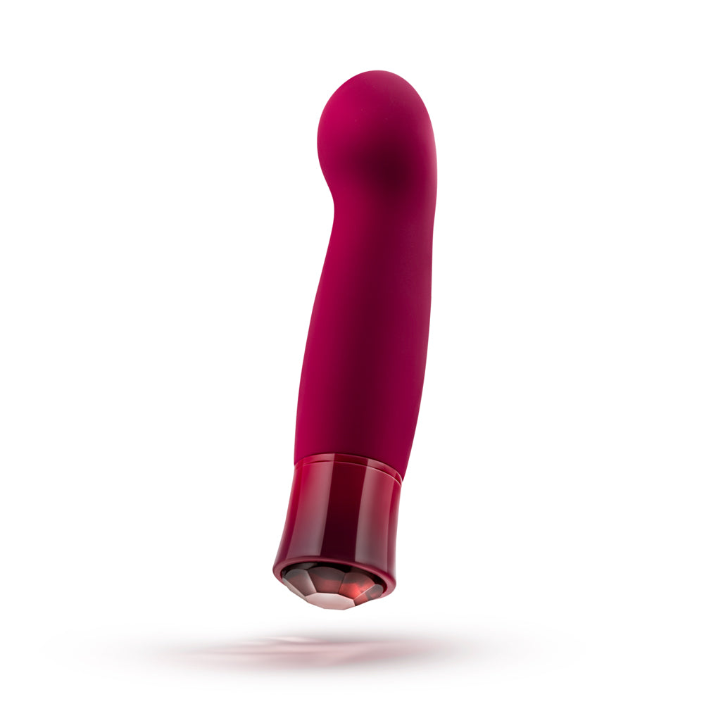 BLUSH - OH MY GEM CLASSY RECHARGEABLE WARMING SILICONE G-SPOT VIBRATOR GARNET