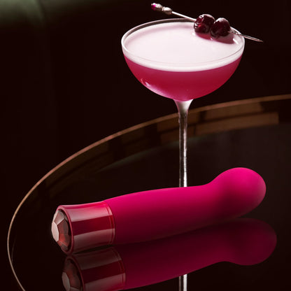 BLUSH - OH MY GEM CLASSY RECHARGEABLE WARMING SILICONE G-SPOT VIBRATOR GARNET