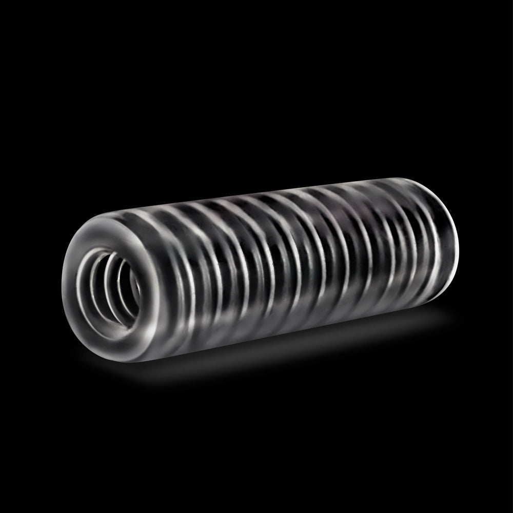 BLUSH - RIZE! RIBZ GLOW IN THE DARK SELF-LUBRICATING STROKER CLEAR