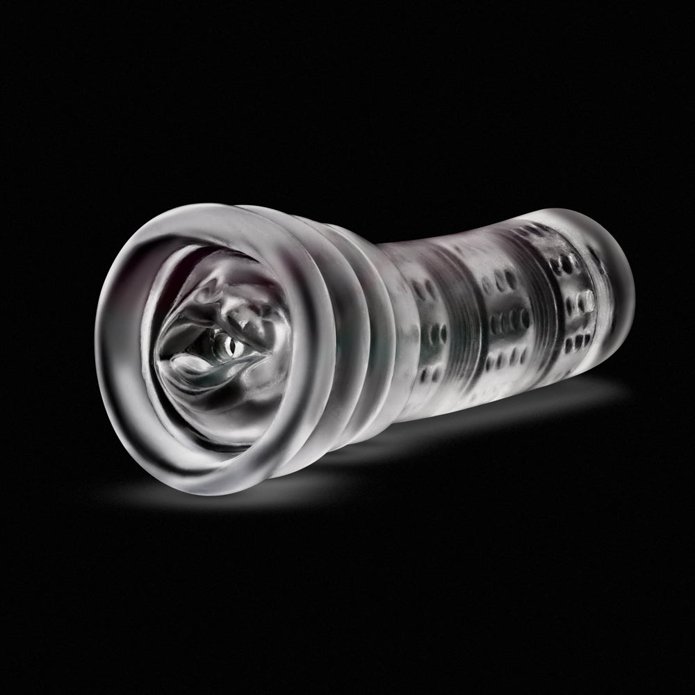BLUSH - RIZE! LUZ GLOW IN THE DARK SELF-LUBRICATING STROKER CLEAR