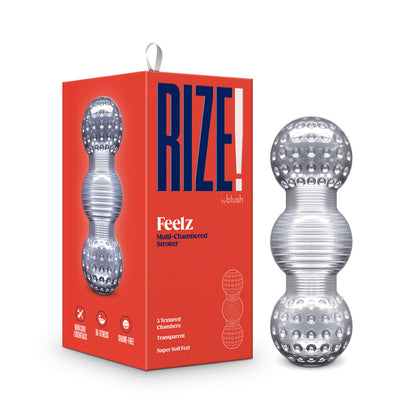BLUSH - RIZE! FEELZ MULTI-CHAMBERED STROKER TRANSPARENTE