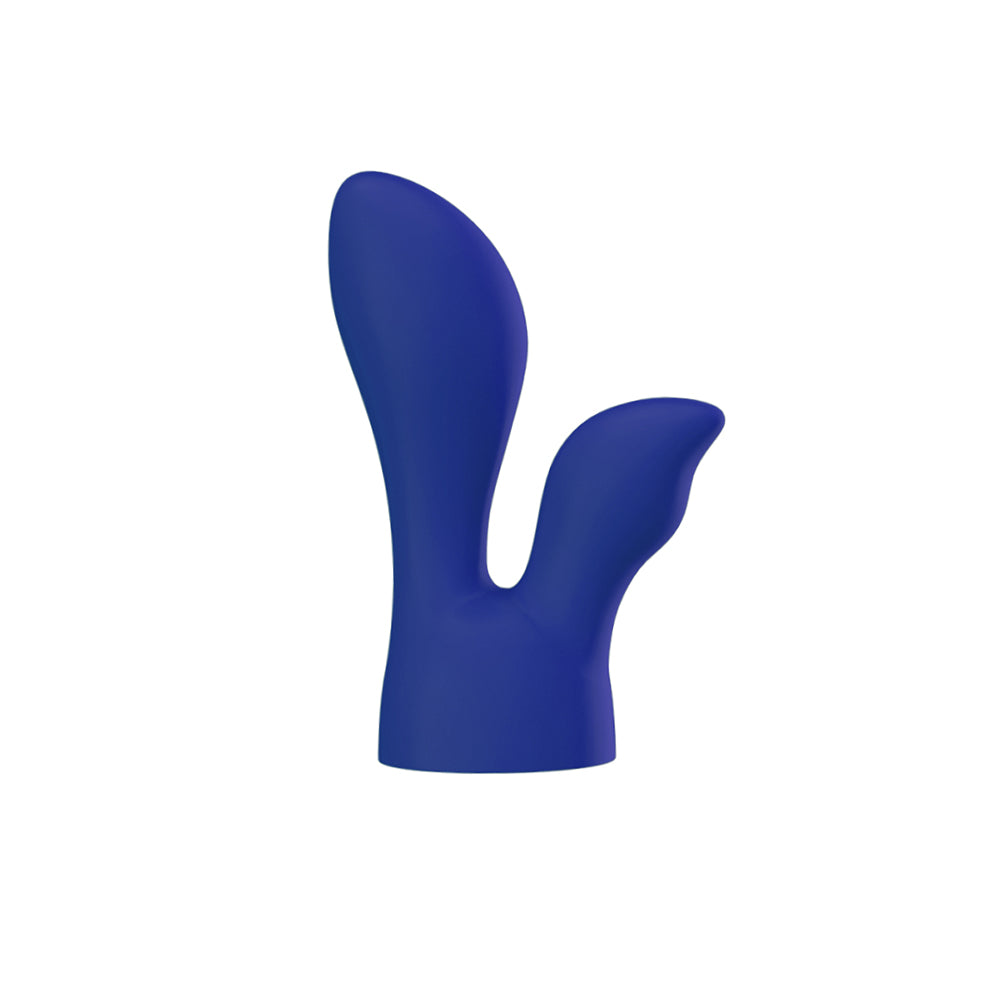 BMS - PALMPOWER PALMSENSUAL ATTACHMENTS 2-PIECE SILICONE MASSAGER HEADS BLUE