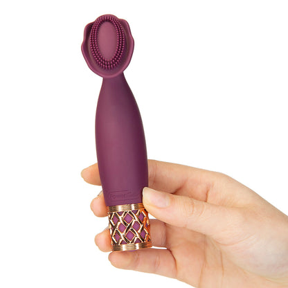 BMS - PILLOW TALK SECRETS PASSION RECHARGEABLE SILICONE CLITORAL VIBRATOR WINE