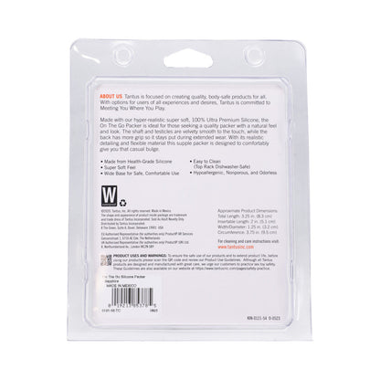 TANTUS - ON THE GO SILICONE PACKER SUPER SOFT SAPPHIRE