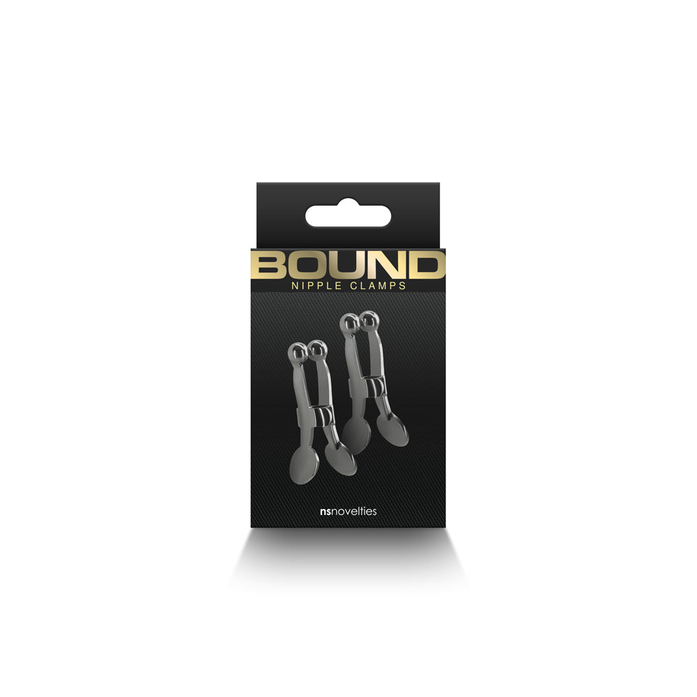 NS NOVELTIES - BOUND NIPPLE CLAMPS C1 GUNMETAL