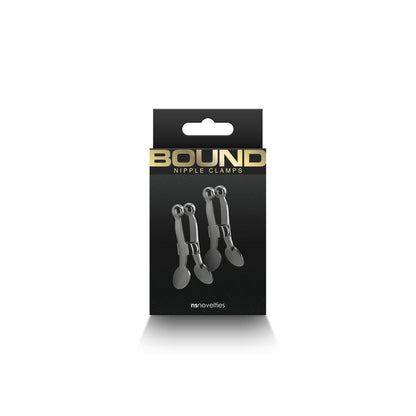 NS NOVELTIES - BOUND NIPPLE CLAMPS C1 GUNMETAL