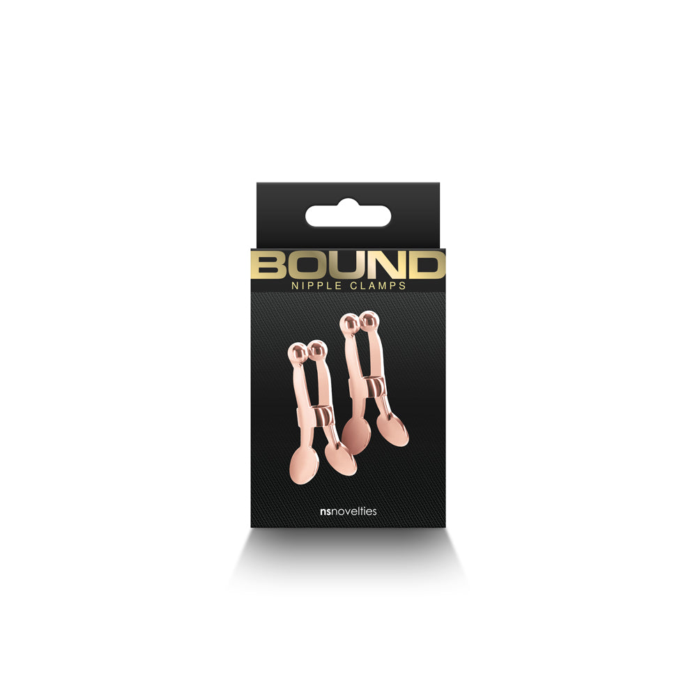 NS NOVELTIES - BOUND NIPPLE CLAMPS C1 ROSE GOLD