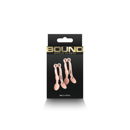 NS NOVELTIES - BOUND NIPPLE CLAMPS C1 ROSE GOLD
