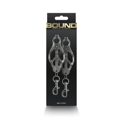 NS NOVELTIES - BOUND NIPPLE CLAMPS C3 GUNMETAL