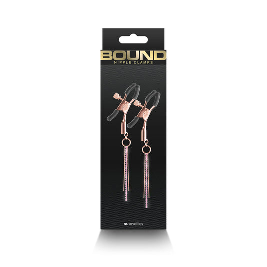 NS NOVELTIES - MOLAS PARA MAMILOS COM CORRENTE D3 ROSE GOLD