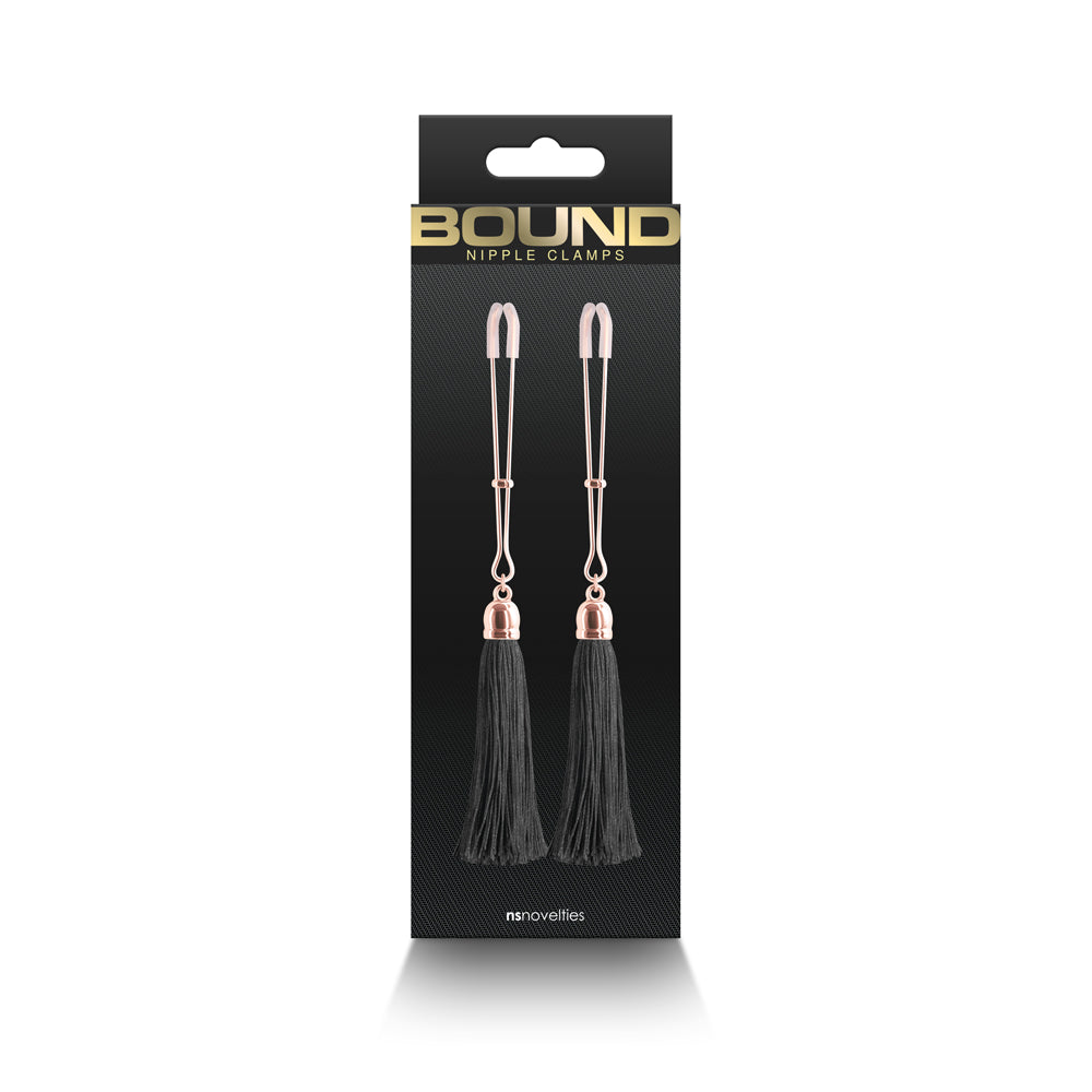 NS NOVELTIES - BOUND NIPPLE CLAMPS T1 BLACK