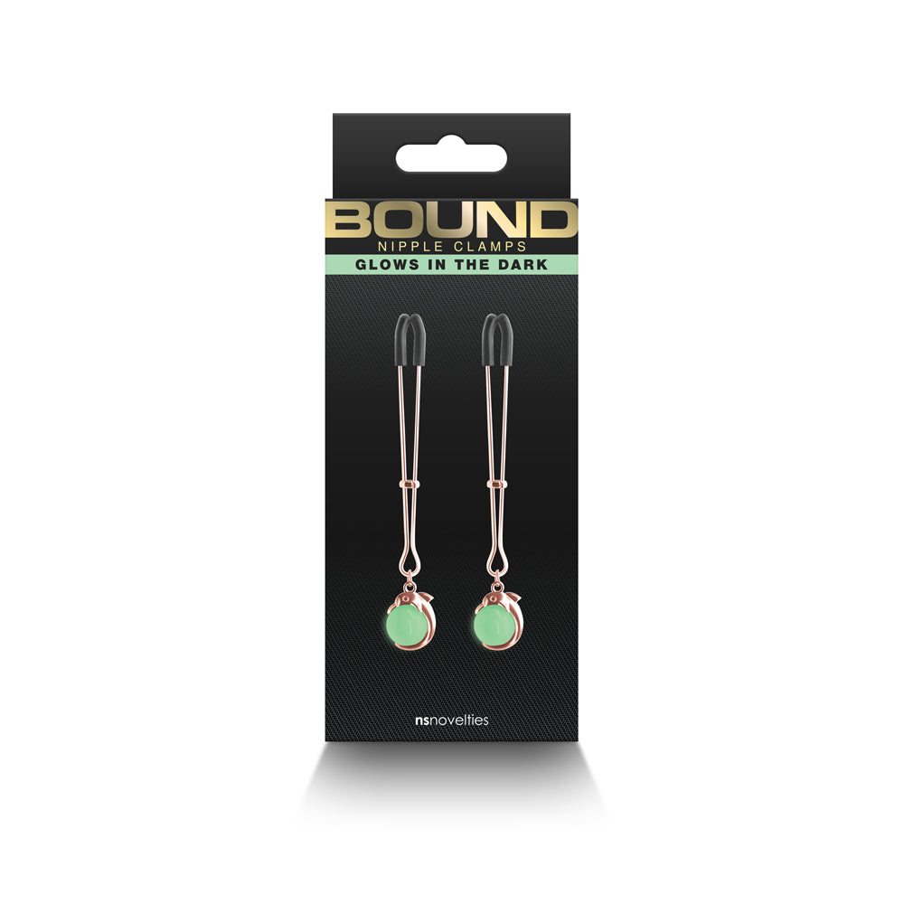 NS NOVELTIES - BOUND NIPPLE CLAMPS G1 ROSE GOLD