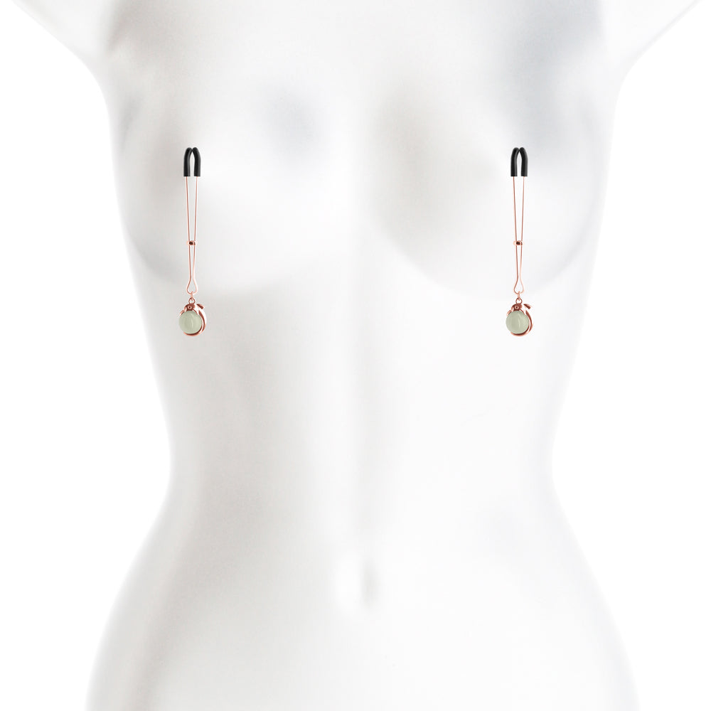 NS NOVELTIES - BOUND NIPPLE CLAMPS G1 ROSE GOLD