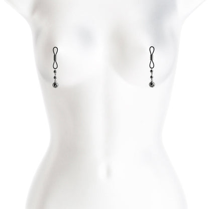 NS NOVELTIES - BOUND NIPPLE CLAMPS D1 GUNMETAL