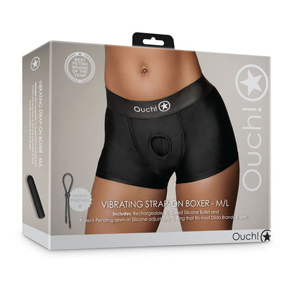 SHOTS - OUCH! VIBRATING STRAP ON BOXER