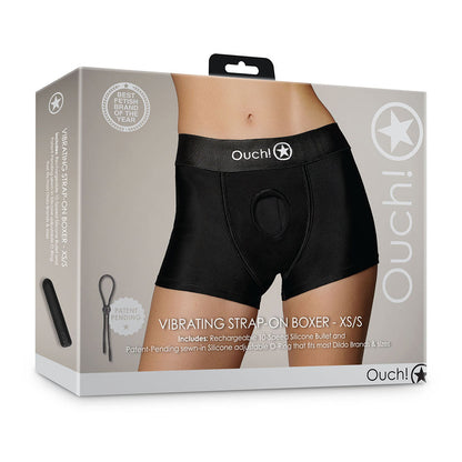 SHOTS - OUCH! VIBRATING STRAP ON BOXER