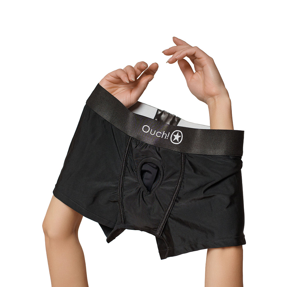 SHOTS - OUCH! VIBRATING STRAP-ON BRIEF