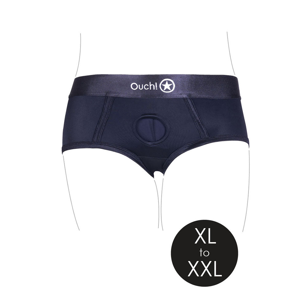 SHOTS - OUCH! VIBRATING STRAP-ON BRIEF