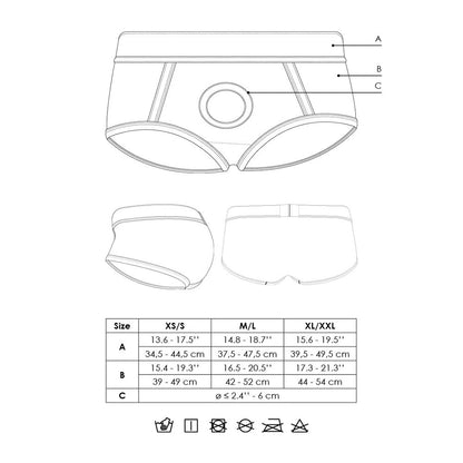 SHOTS - OUCH! VIBRATING STRAP-ON BRIEF