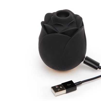 FIFTY SHADES OF GREY - ROSA DE SUCÇÃO HEARTS AND FLOWERS PRETA