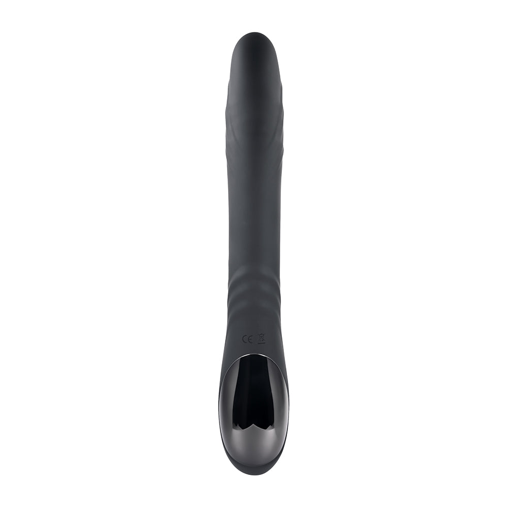 PLAYBOY - VIBRADOR DE DUPLA ESTIMULAÇÃO EM SILICONE RECARREGÁVEL RAPID RABBIT PRETO
