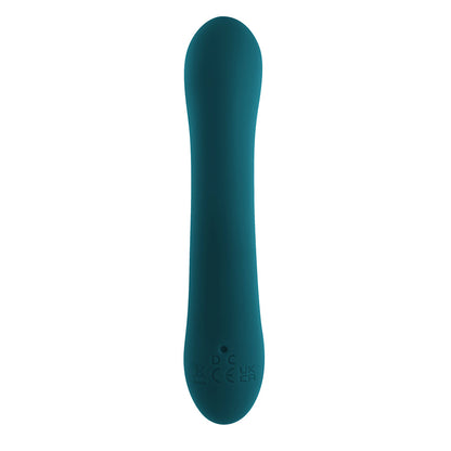 PLAYBOY - LIL RABBIT RECHARGEABLE SILICONE DUAL STIMULATION VIBRATOR DEEP TEAL