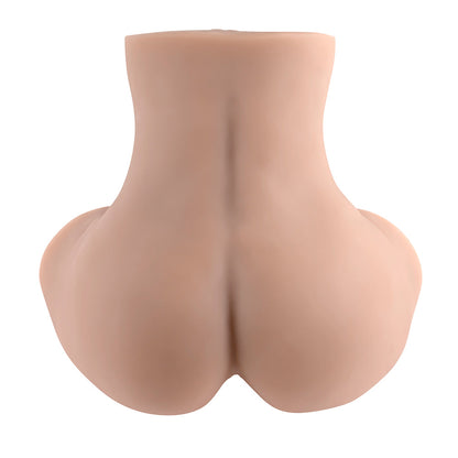 ZERO TOLERANCE - REAR BEAUTY RECHARGEABLE REMOTE CONTROLLED VIBRATING SUCKING DUAL ENTRY MASTURBATOR TPE LIGHT