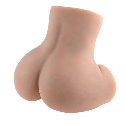 ZERO TOLERANCE - REAR BEAUTY RECHARGEABLE REMOTE CONTROLLED VIBRATING SUCKING DUAL ENTRY MASTURBATOR TPE LIGHT