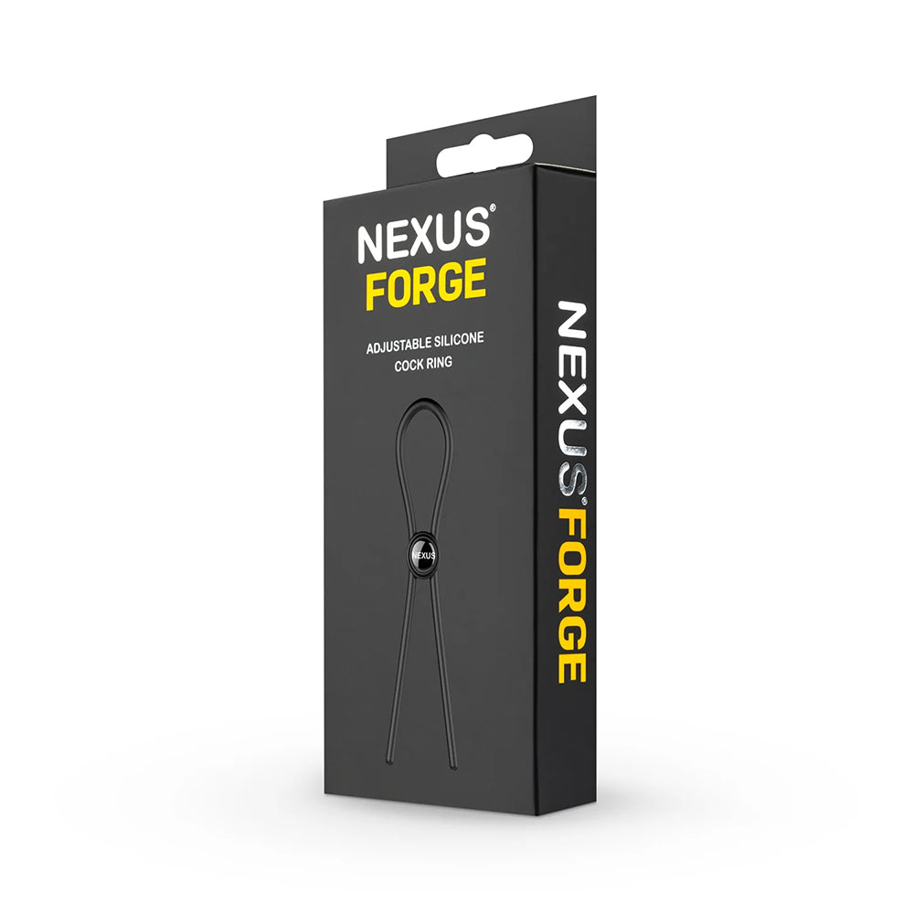 NEXUS - ANEL PENIANO EM SILICONE AJUSTÁVEL FORGE PRETO