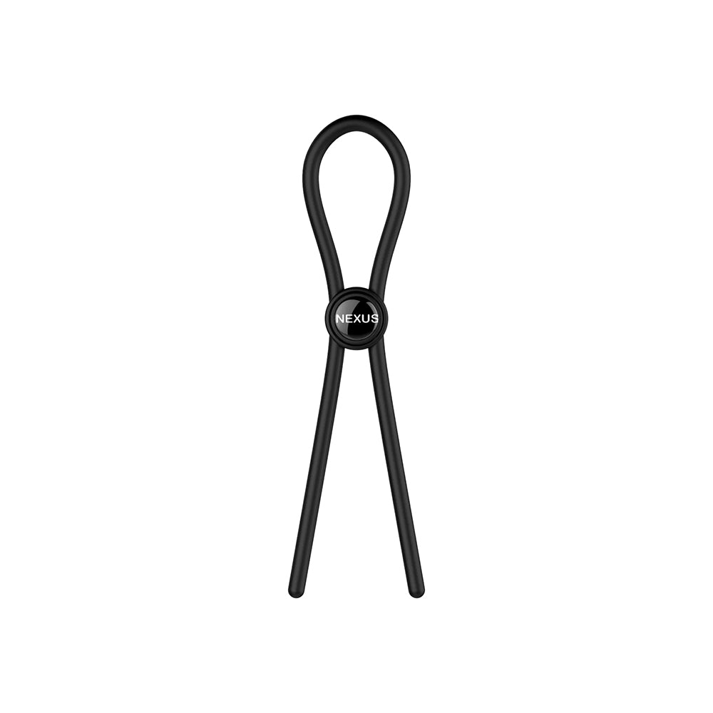 NEXUS - ANEL PENIANO EM SILICONE AJUSTÁVEL FORGE PRETO
