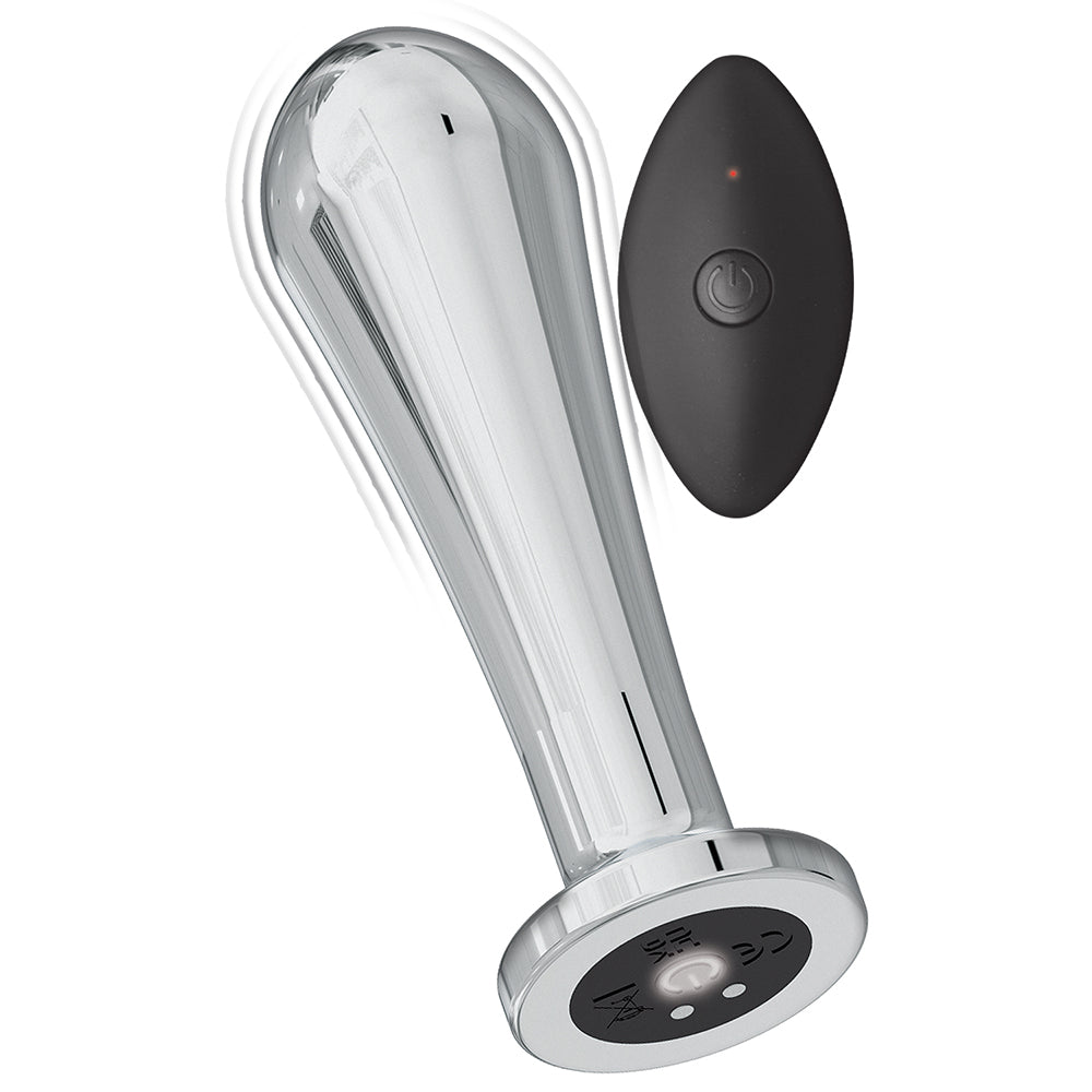 NASSTOYS - ASS-SATION REMOTE VIBRATING METAL ANAL BULB SILVER