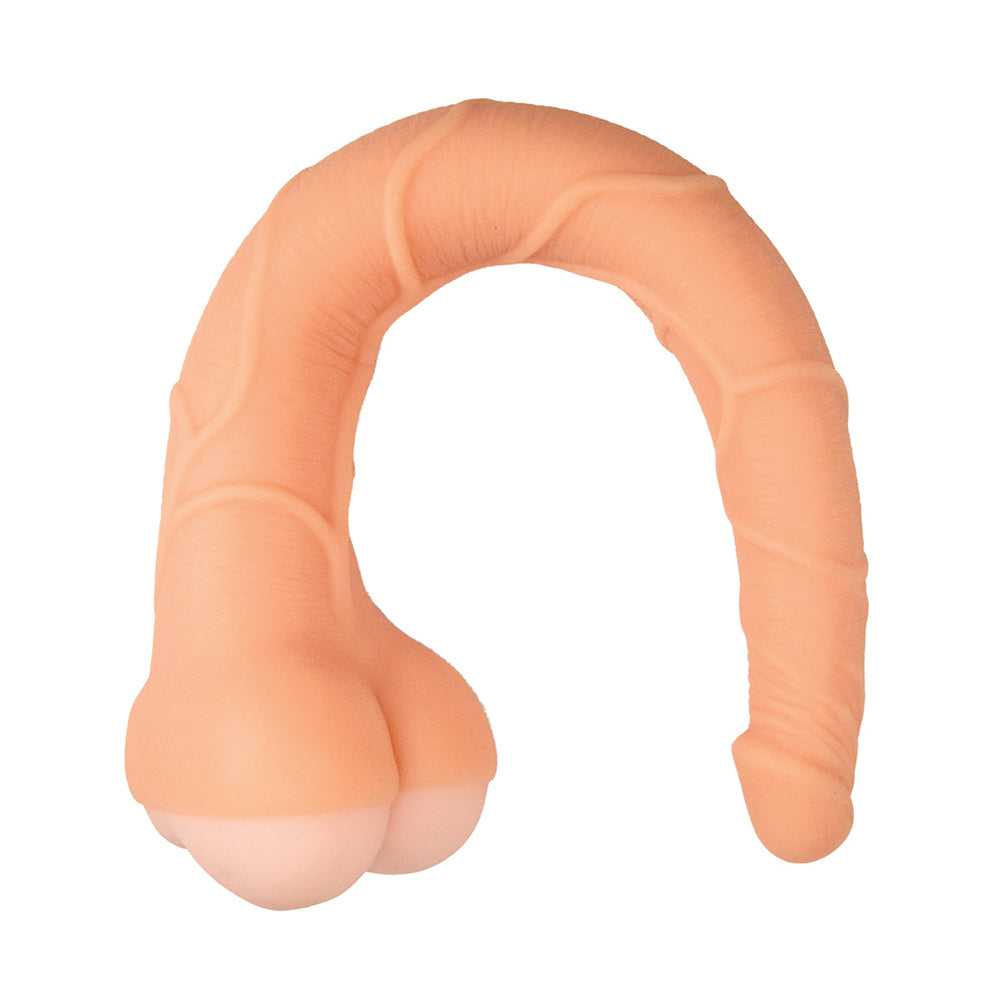 NASSTOYS - REALCOCKS MASTURBATOR 14 IN. 3-IN-1 DILDO, SLEEVE & STROKER BEIGE