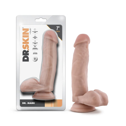 BLUSH - DR. SKIN DR. MARK 7 IN. DILDO WITH BALLS