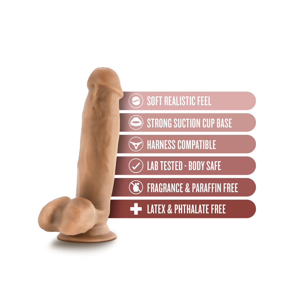 BLUSH - DR. SKIN DR. MARK 7 IN. DILDO WITH BALLS
