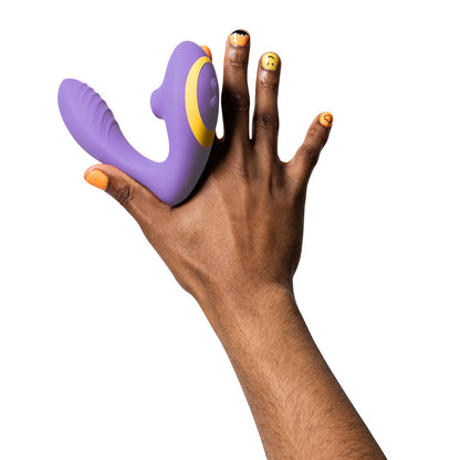 ROMP - REVERB RECHARGEABLE SILICONE CLITORAL AND G-SPOT STIMULATOR PURPLE