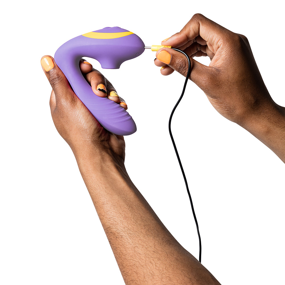 ROMP - REVERB RECHARGEABLE SILICONE CLITORAL AND G-SPOT STIMULATOR PURPLE
