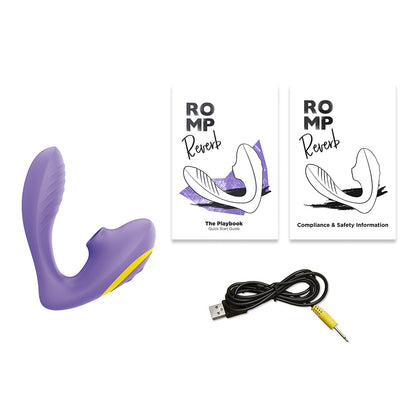 ROMP - REVERB RECHARGEABLE SILICONE CLITORAL AND G-SPOT STIMULATOR PURPLE