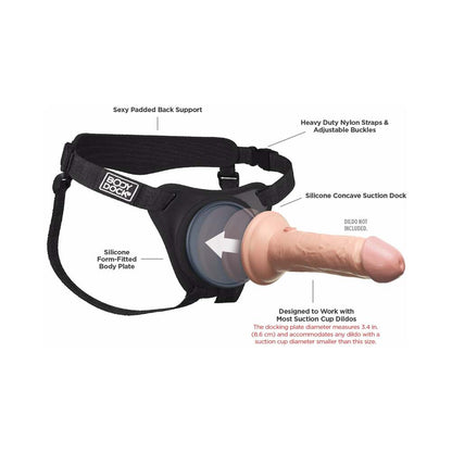 PIPEDREAM - BODY DOCK ELITE SILICONE STRAP-ON HARNESS