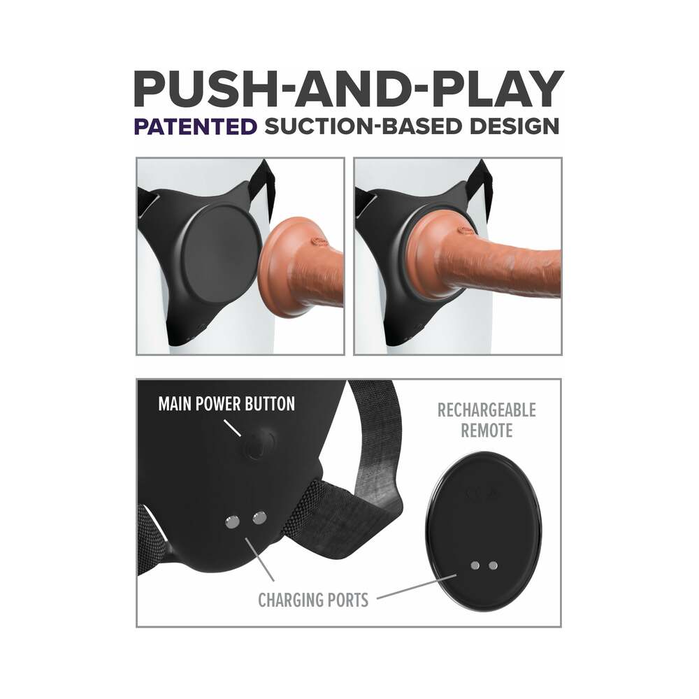 PIPEDREAM - BODY DOCK G-SPOT PRO VIBRATING SILICONE STRAP-ON HARNESS