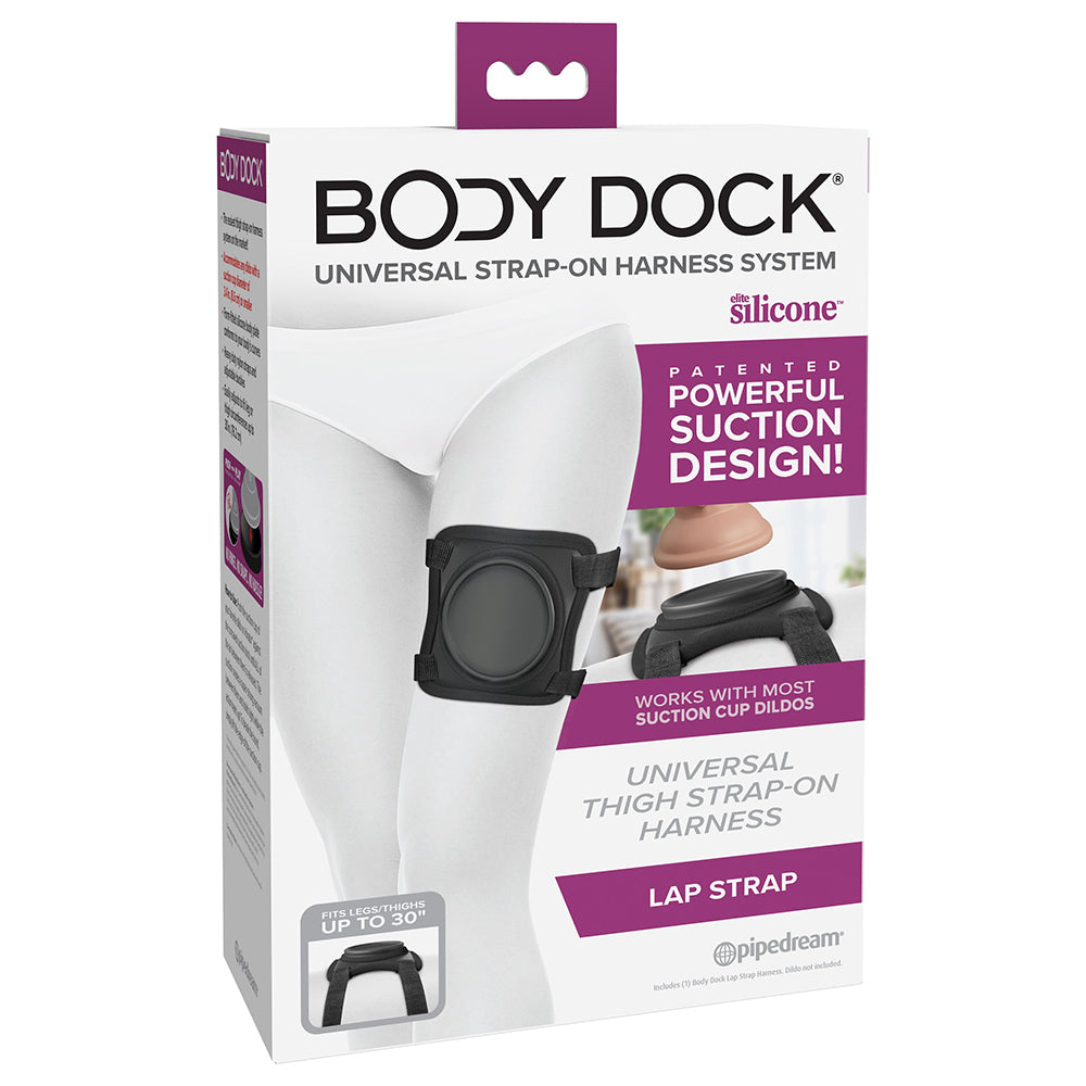 PIPEDREAM - BODY DOCK LAP STRAP SILICONE STRAP-ON THIGH HARNESS