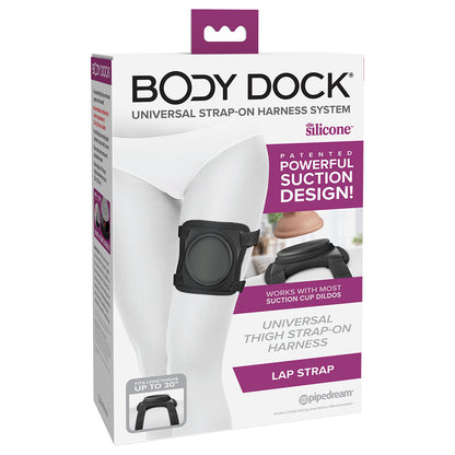 PIPEDREAM - BODY DOCK LAP STRAP SILICONE STRAP-ON THIGH HARNESS