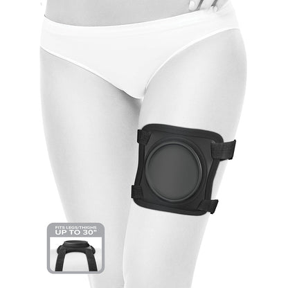 PIPEDREAM - BODY DOCK LAP STRAP SILICONE STRAP-ON THIGH HARNESS