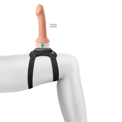 PIPEDREAM - BODY DOCK LAP STRAP SILICONE STRAP-ON THIGH HARNESS