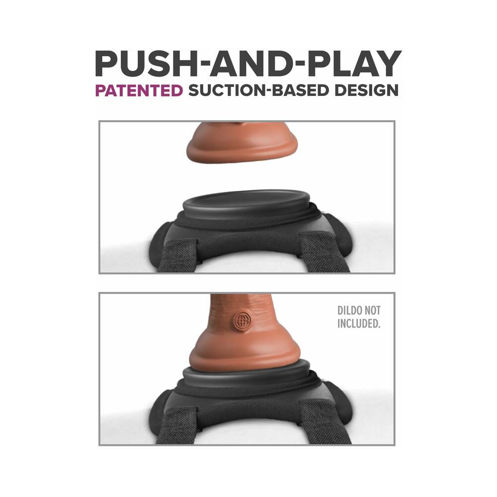 PIPEDREAM - BODY DOCK LAP STRAP SILICONE STRAP-ON THIGH HARNESS