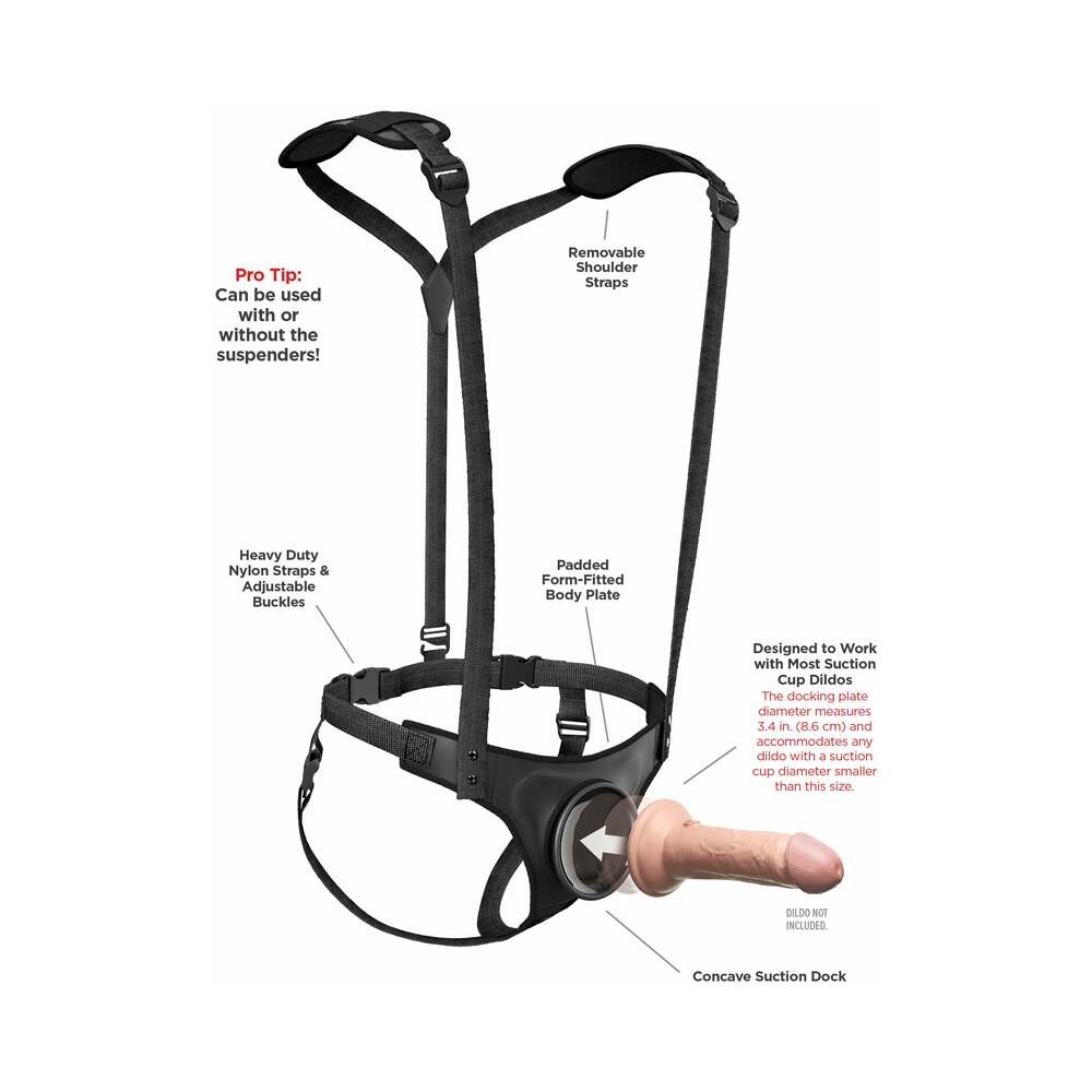 PIPEDREAM - BODY DOCK STRAP-ON SUSPENDERS HARNESS