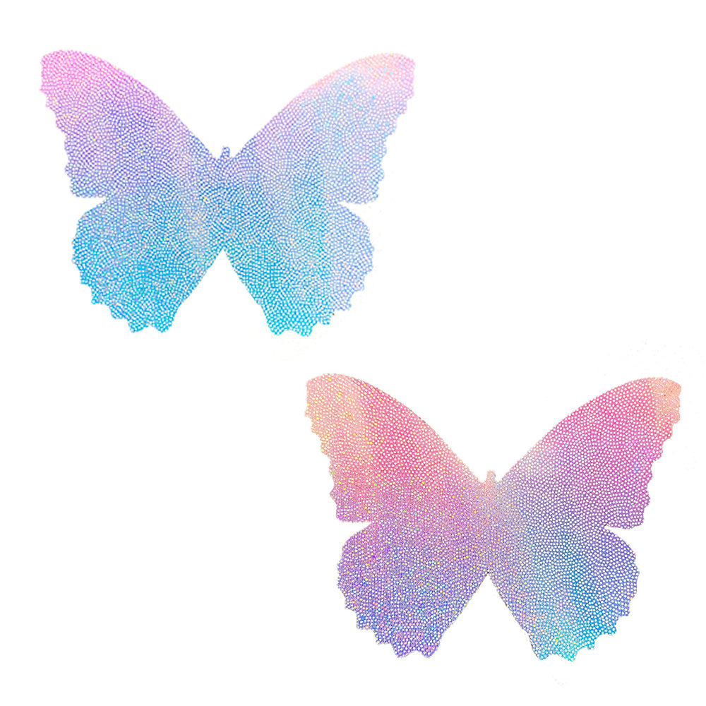 NEVA NUDE - BUTTERFLY PASTIES BLUE/PINK IRIDESCENT